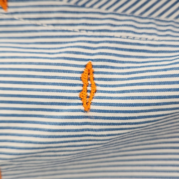 Scotch & Soda blue pinstripe button down shirt, size small - Picture 7 of 9